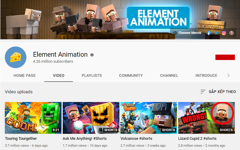 Element Animation - These Youtube animators are known for the Minecraft game
