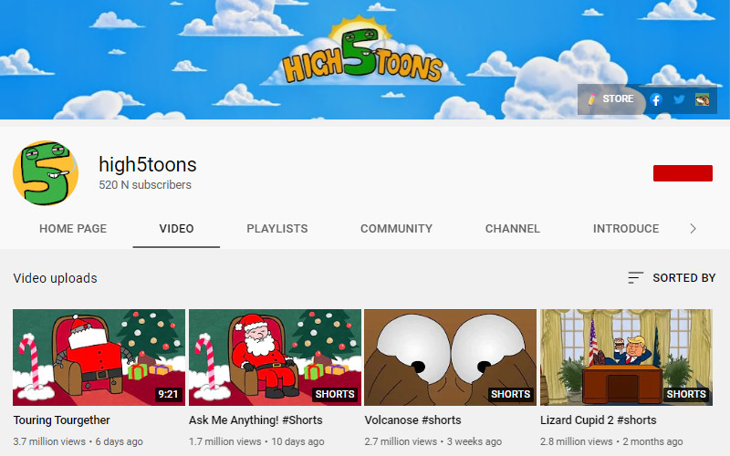 High5toon - These Youtube animators are known for their funny animated short films