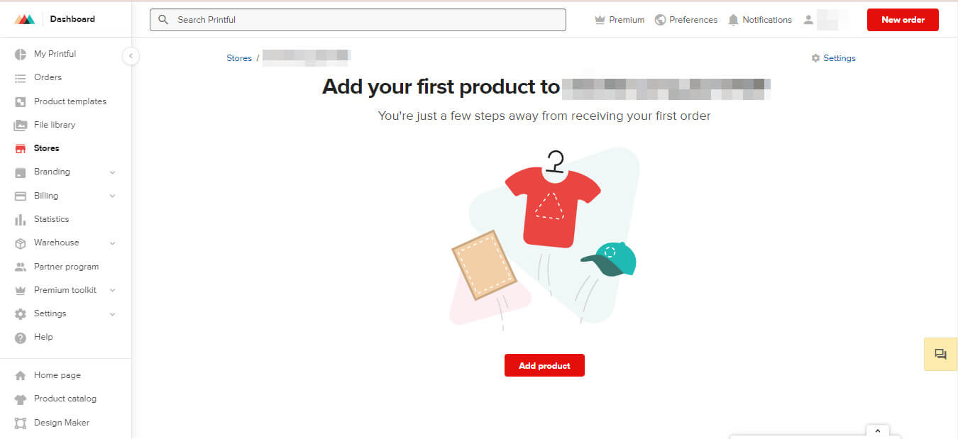 Click Add Product to start picking products for sales.