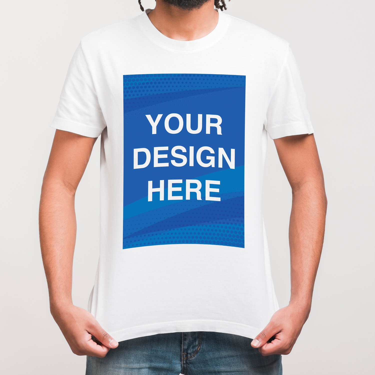 There are several common placement locations on a print on demand shirt.