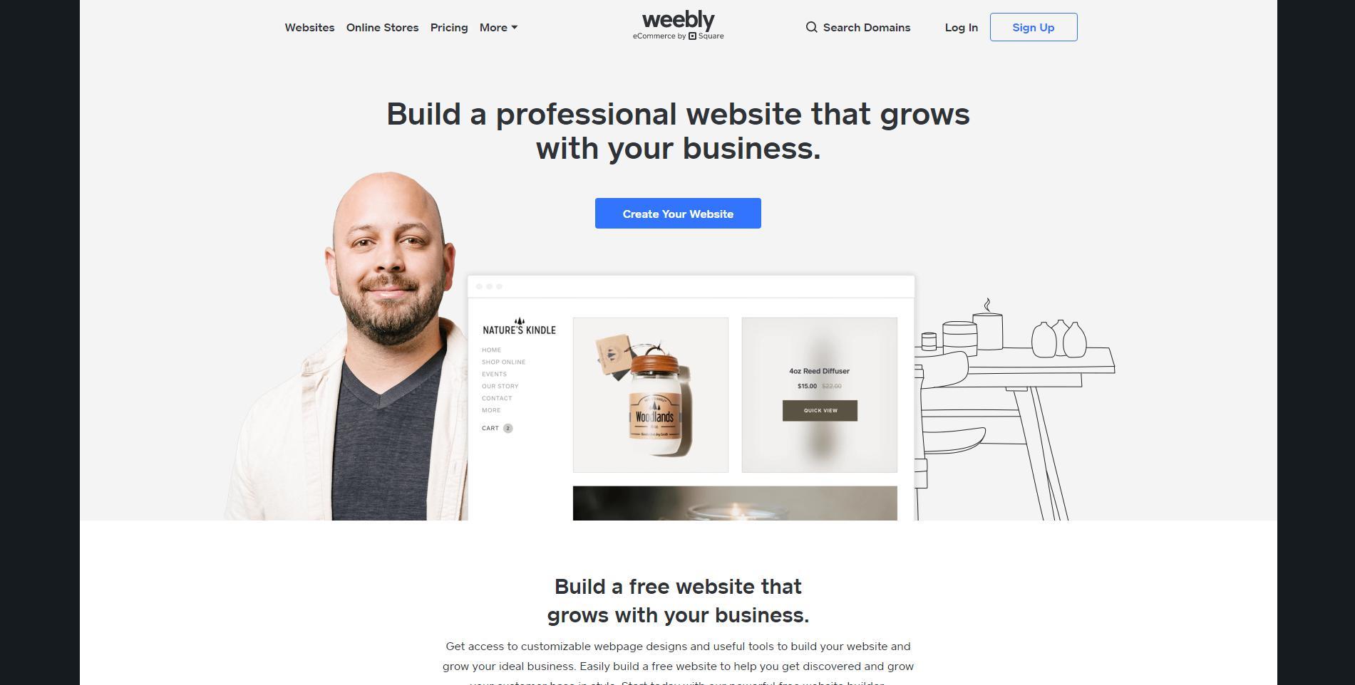 weebly interface