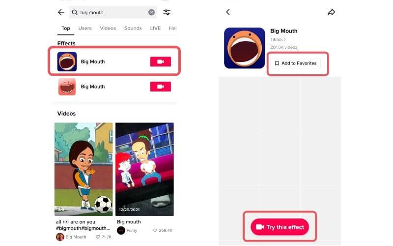 You can choose to use the TikTok filters now or later.