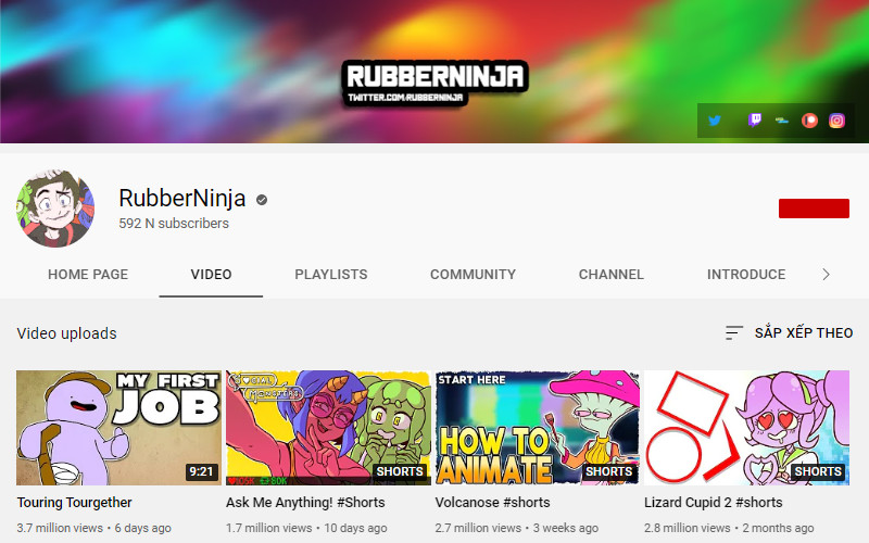 RubberNinja is also one of the Youtube animators you should follow