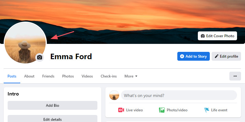 Set up an avatar for the Facebook timeline to help others recognize you