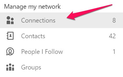 Click “Connections”
