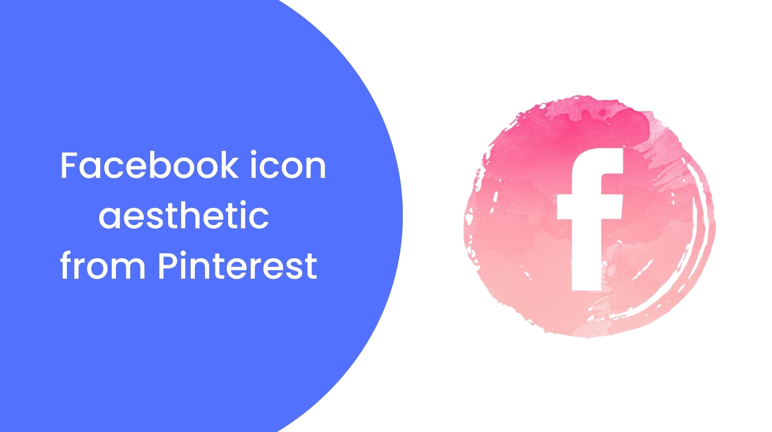 Facebook icon aesthetic from Pinterest