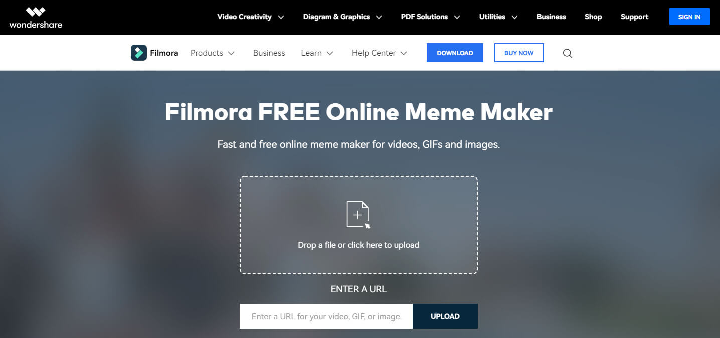 Filmora meme maker is a fast and free meme generator