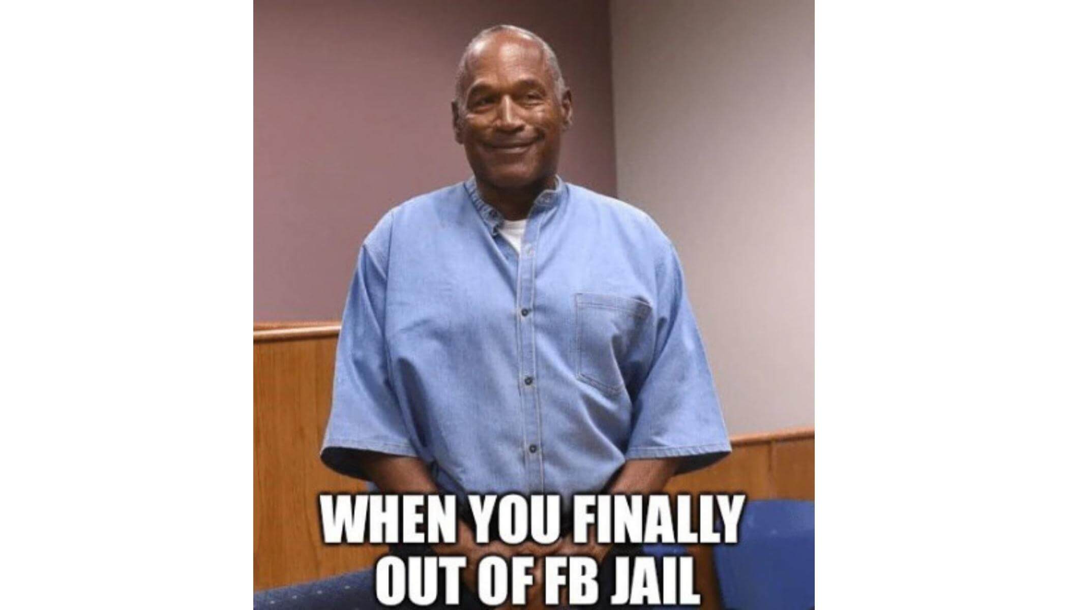 Finally out of Facebook jail