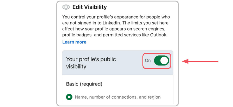 hide Linkedin profile