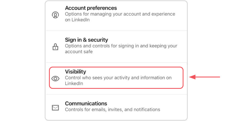 hide Linkedin profile 