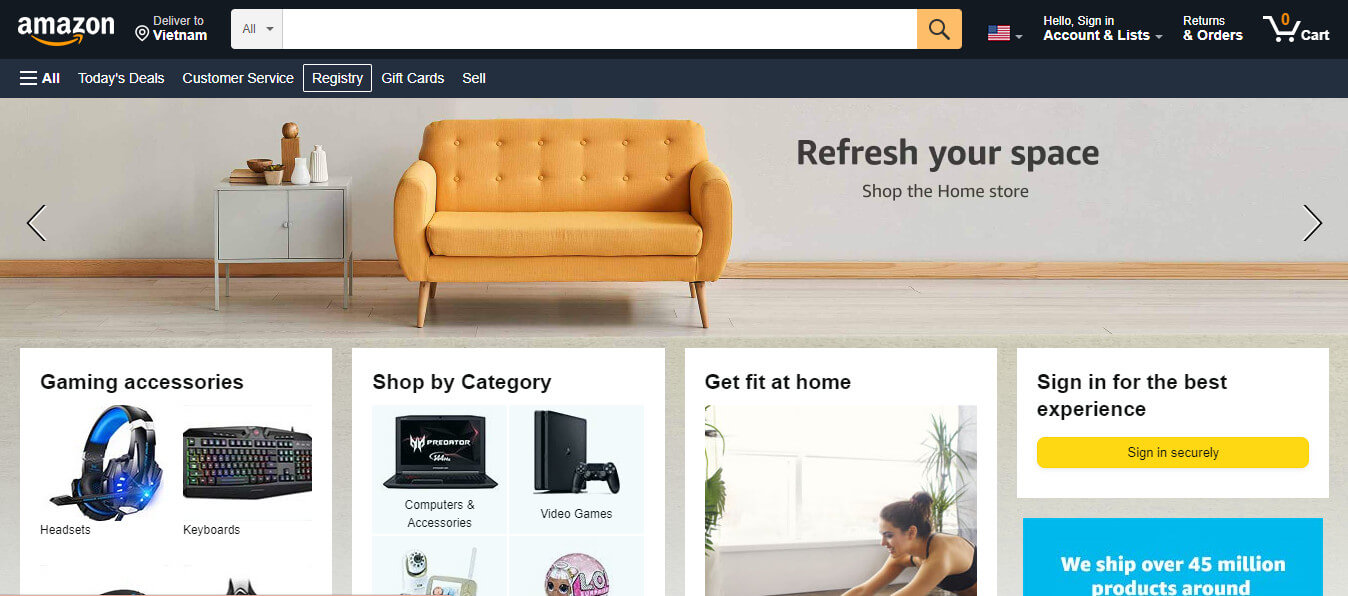 Amazon is one of the biggest e-commerce retailers in the international marketplace.