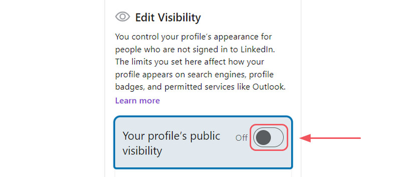 hide Linkedin profile 