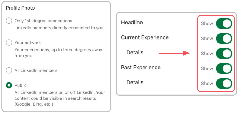 hide Linkedin profile 