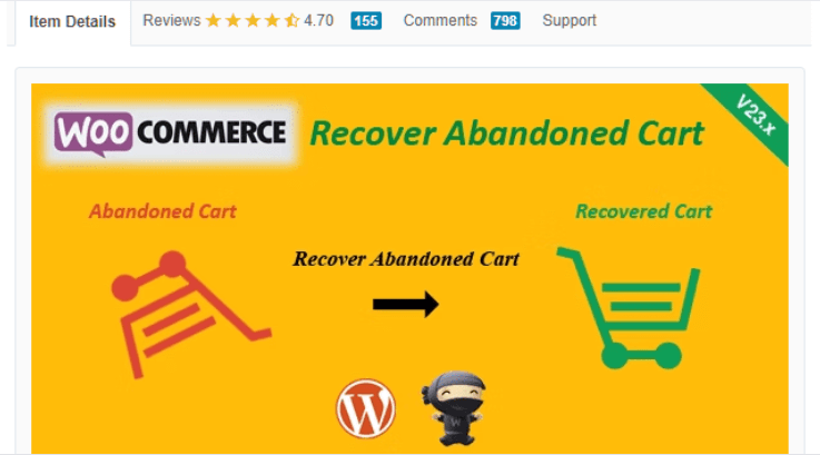 WooCommerce Recover Abandoned cart