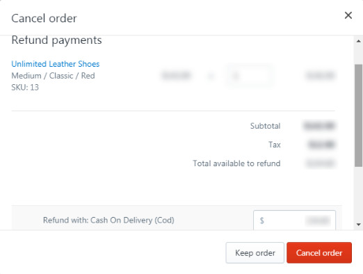 Cancel orders on Shopify
