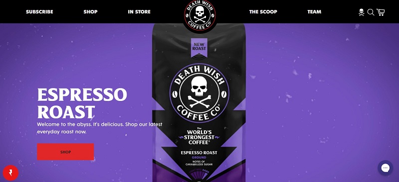 Top Shopify Store - Death Wish Coffee