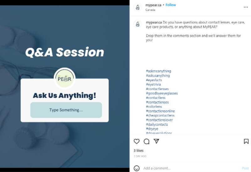You can post a Q&A session for your followers