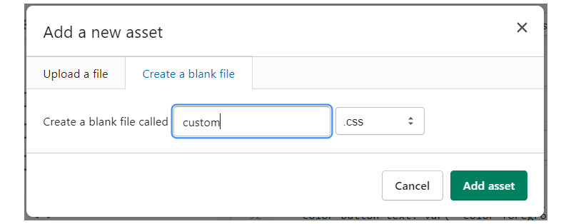 Shopify custom CSS 