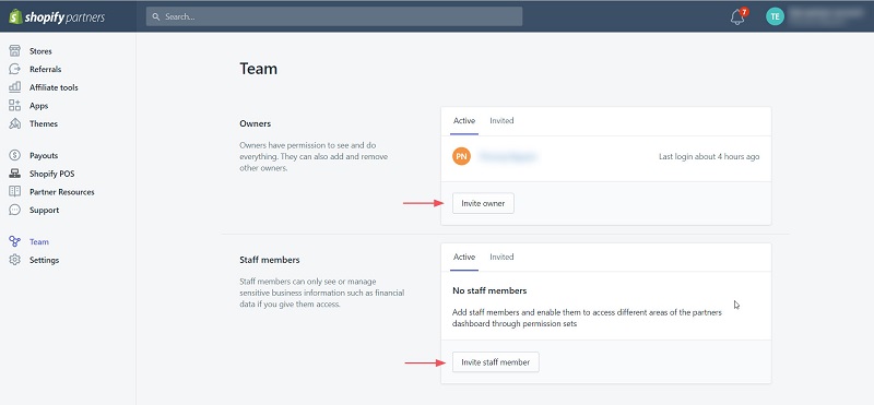 How to invite other Shopify partners 