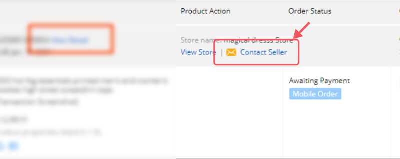 Click ‘Contact Seller’ option