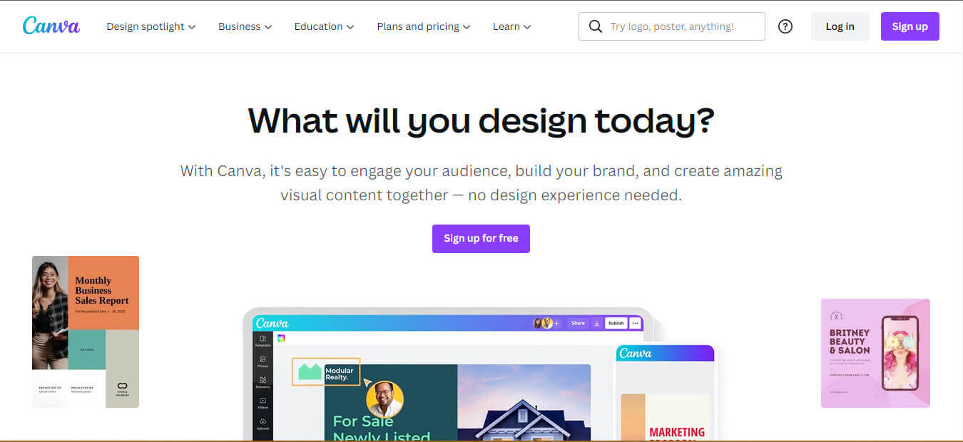 Canva provides users with basic tools