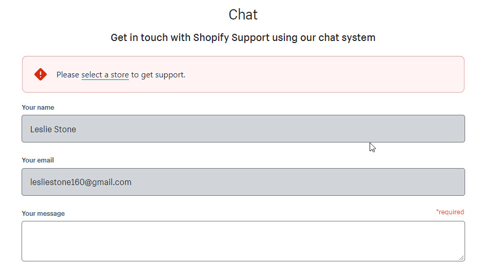 Shopify customer service