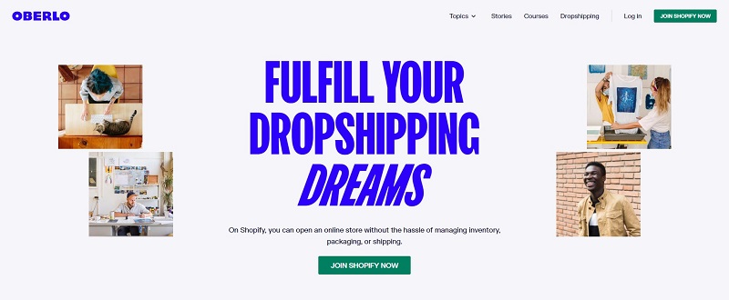 Oberlo is the most popular method for dropshipping