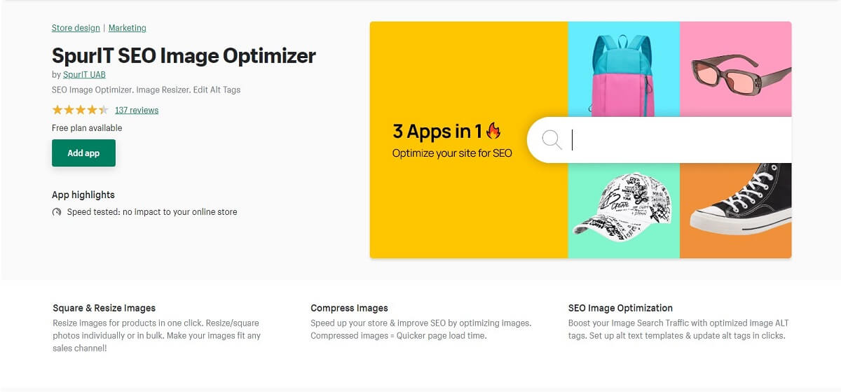 Optimize and resize your Shopify product images