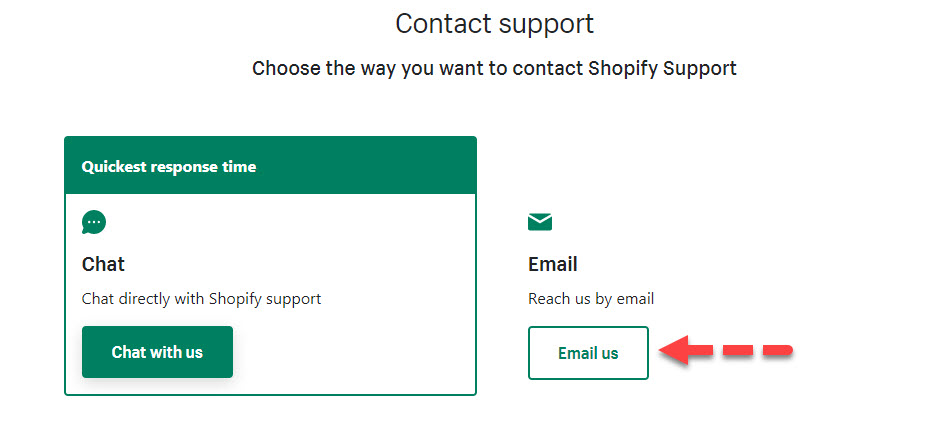 Shopify customer service