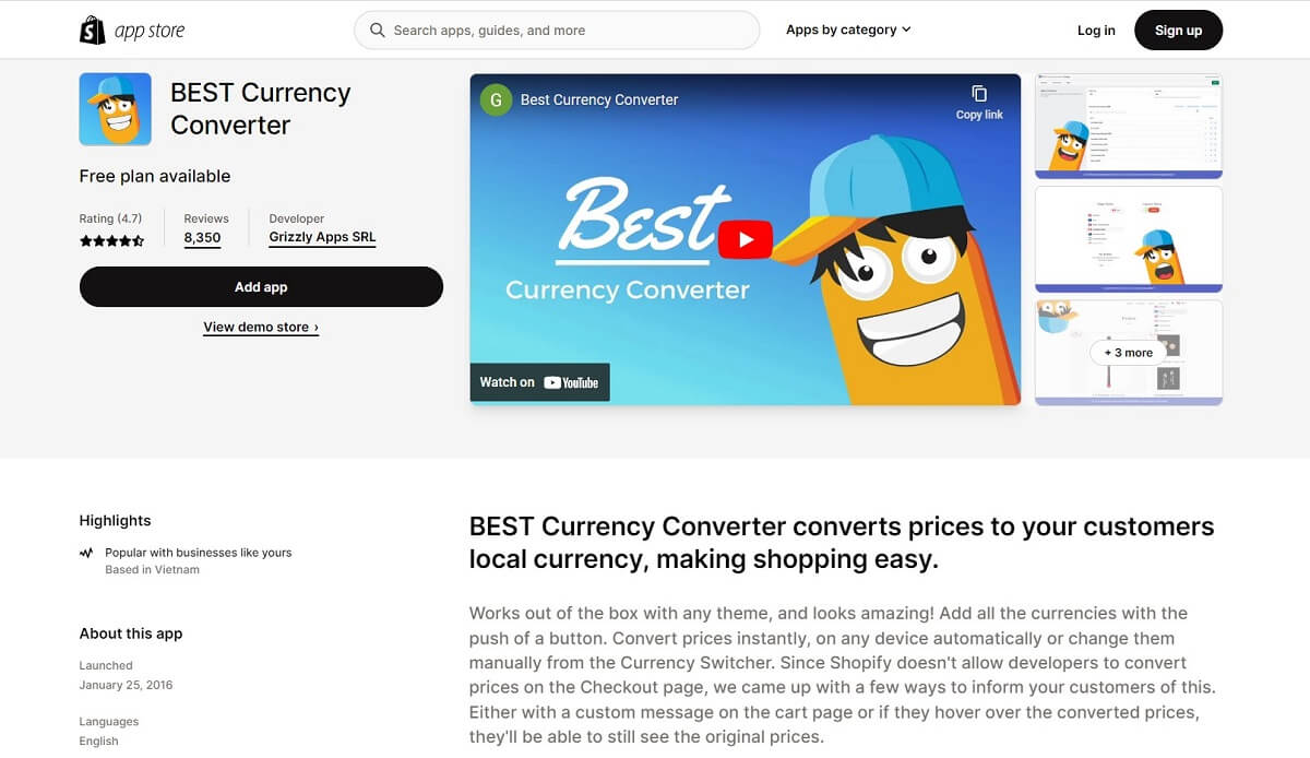 The BEST Currency Converter app, offers more than 160 different foreign currencies