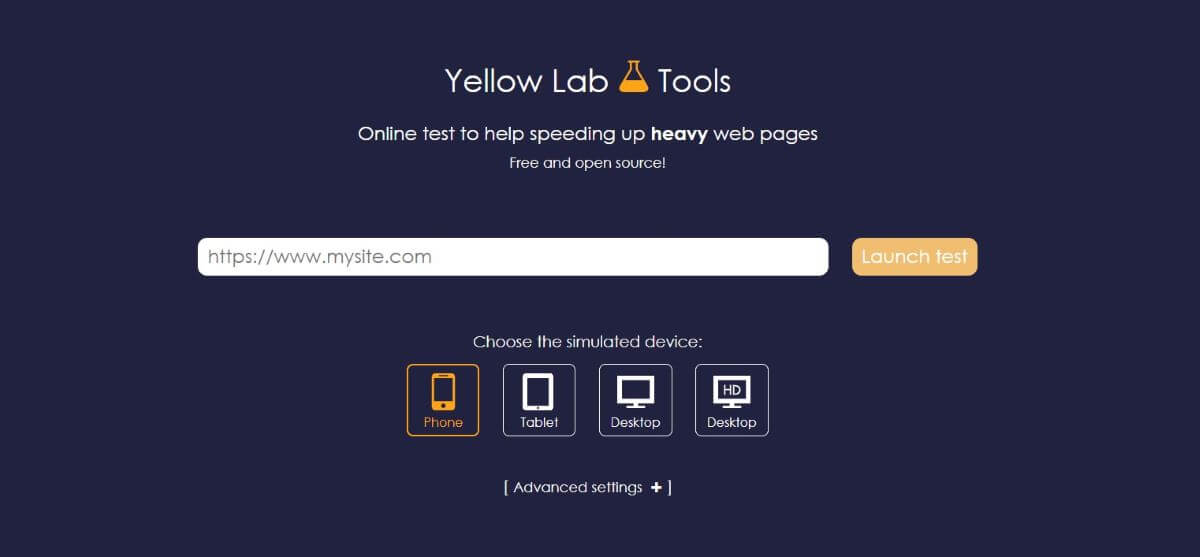 Yellow Lab Tools delivers straightforward information about your website.