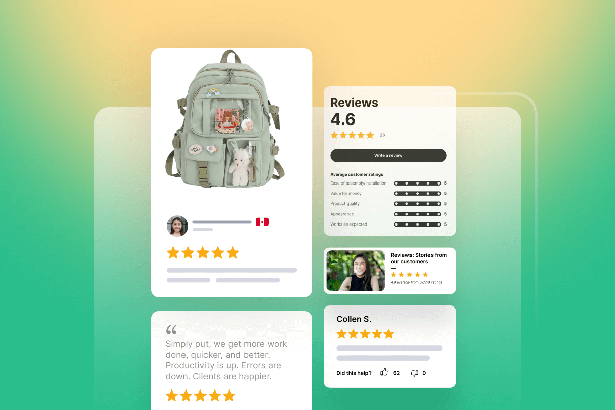 Product review experiences