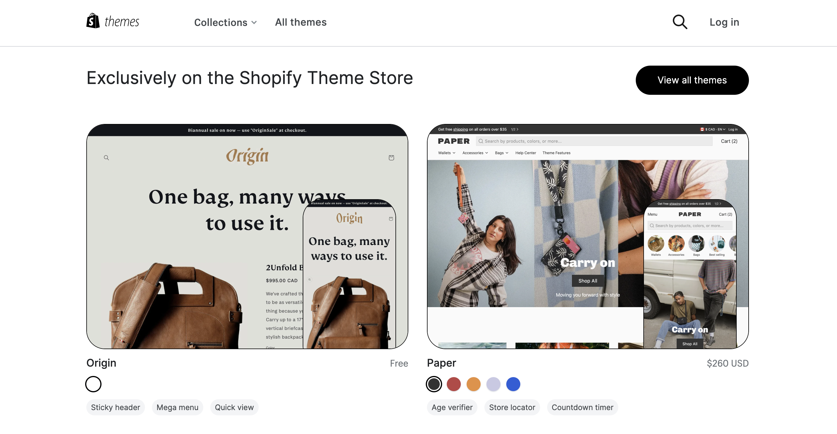 shopify theme design