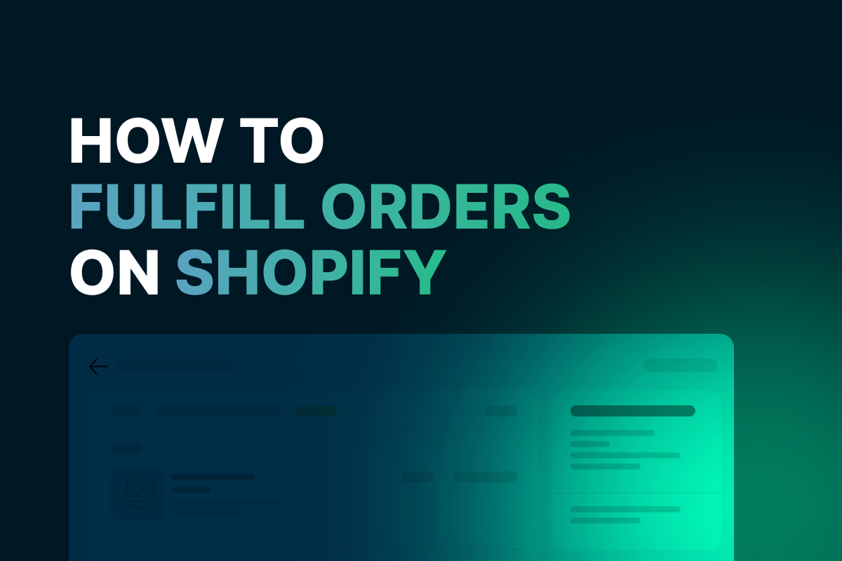 how to fulfill orders on shopify
