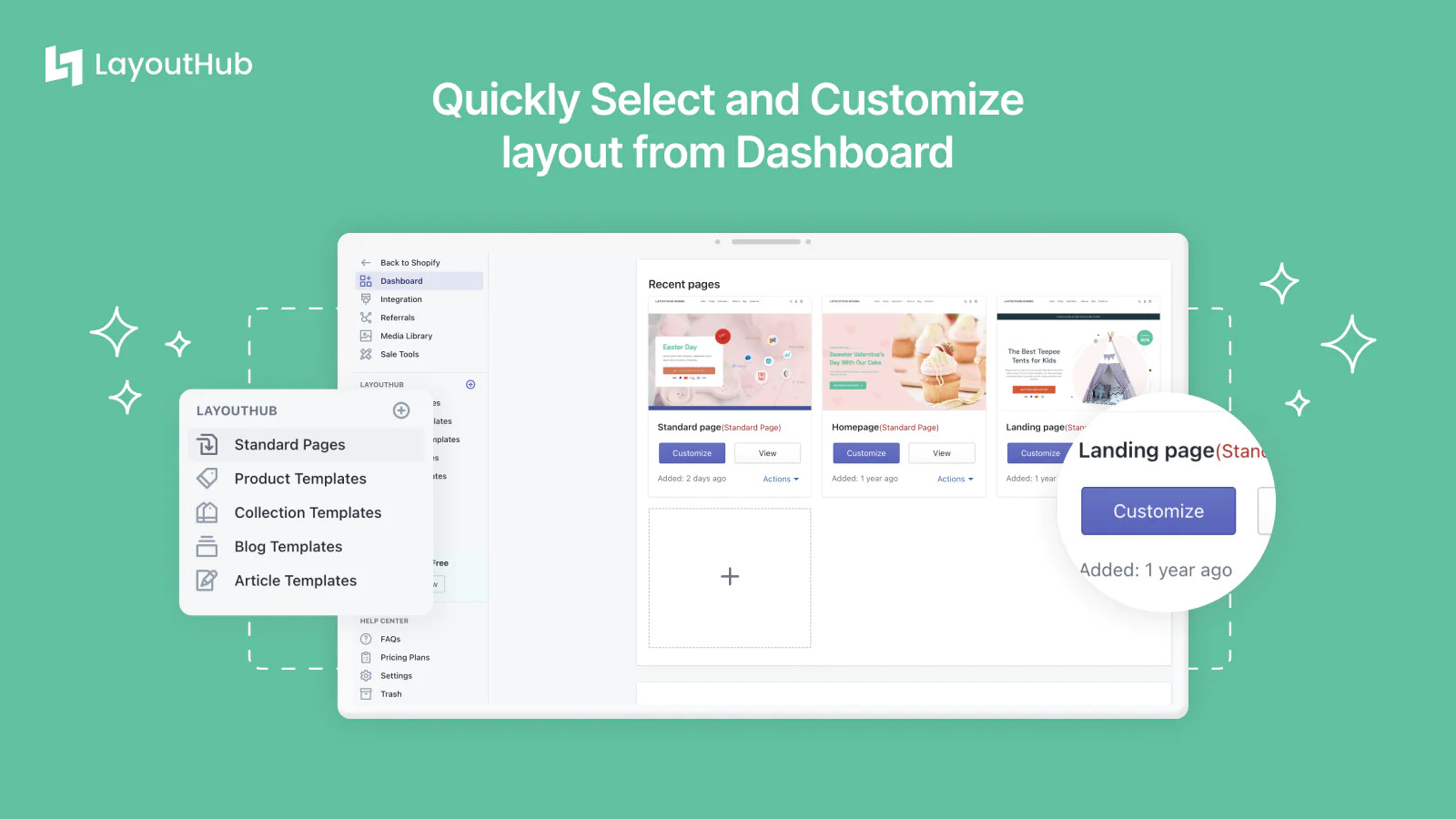 LayoutHub shopify page builder