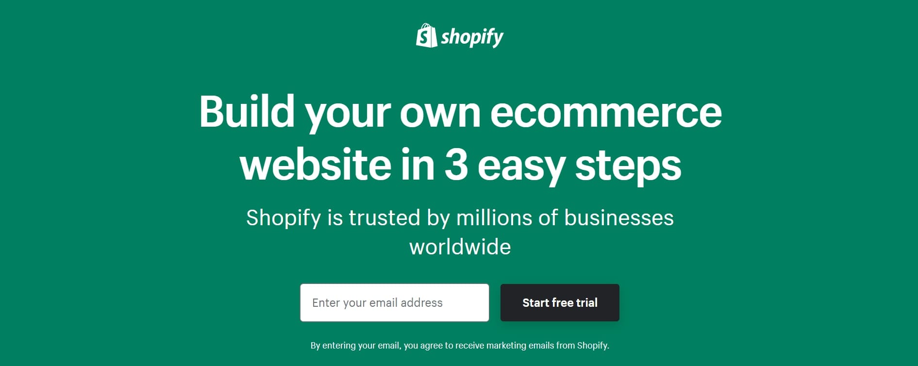 create a new shopify store