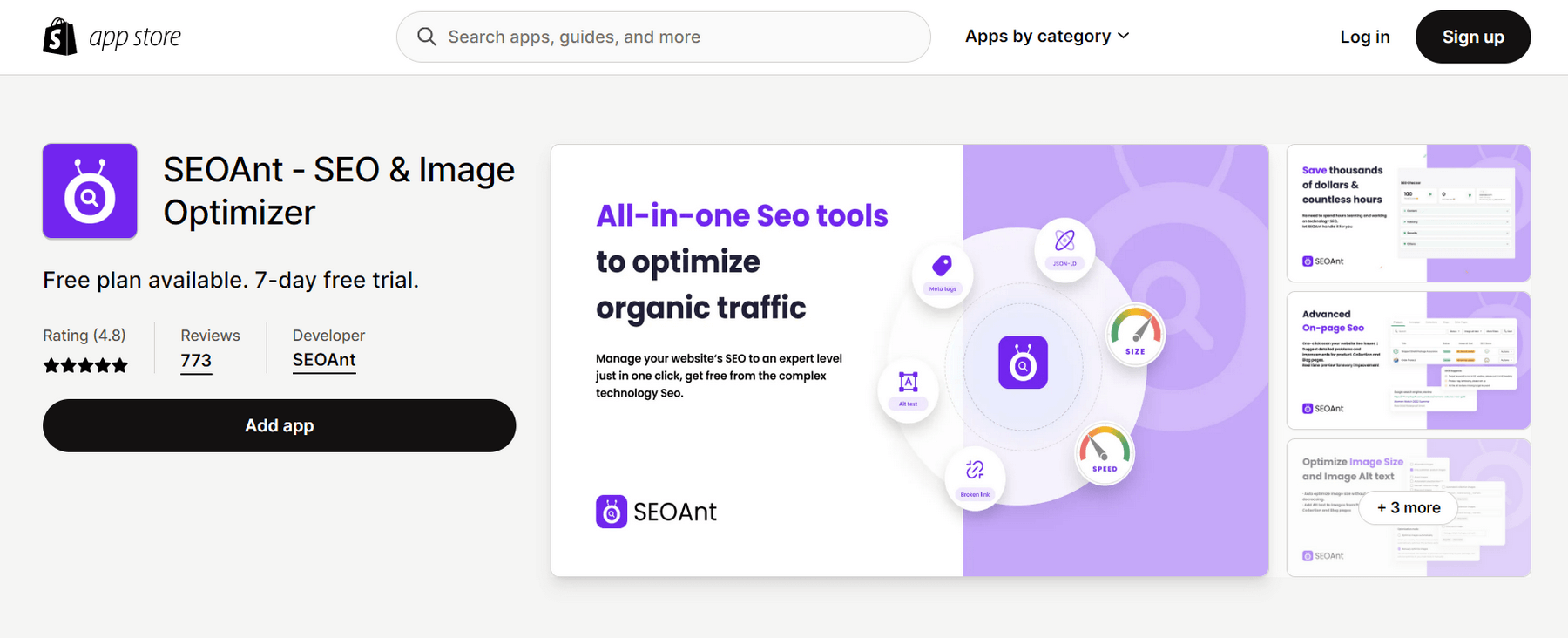 SEOAnt ‑ SEO & Image Optimizer