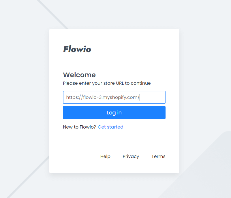 Sign up for a new Flowio account - Step 2