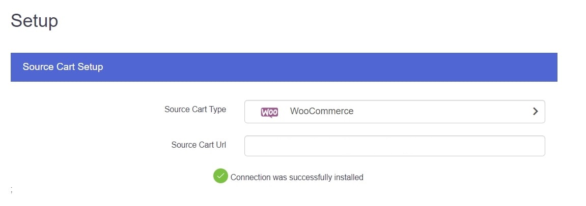 woocommerce to shopify - source cart set up 