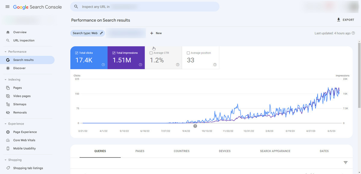 google search console