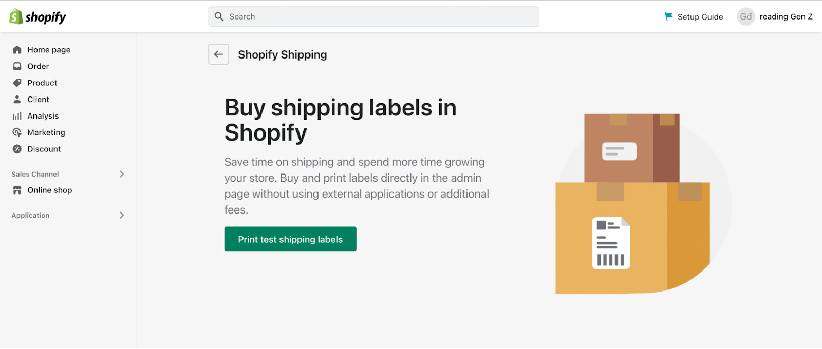 shopify shipping labels 