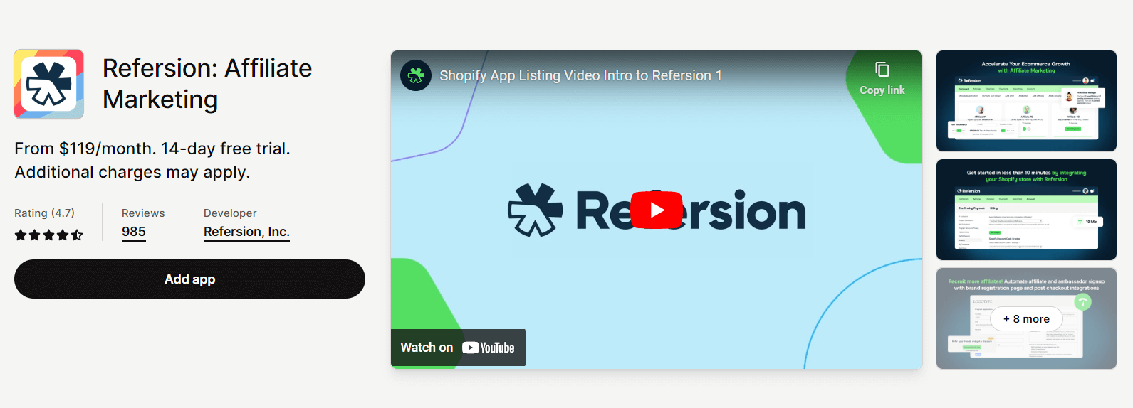 Best marketing apps for Shopify - Refersion