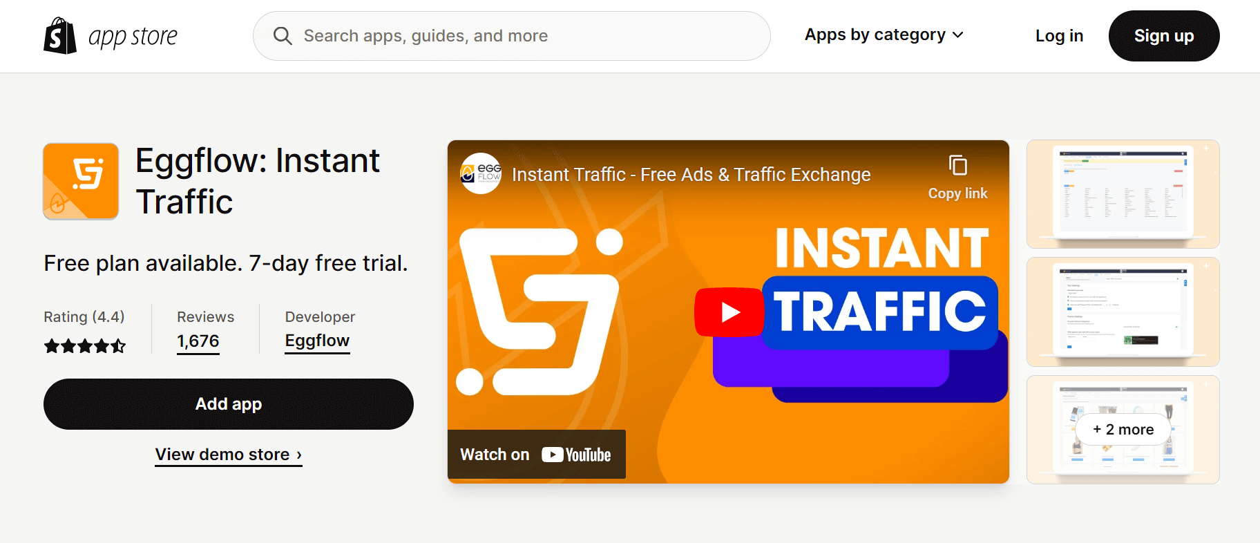 Shopify Affiliate App - Eggflow: Instant Traffic
