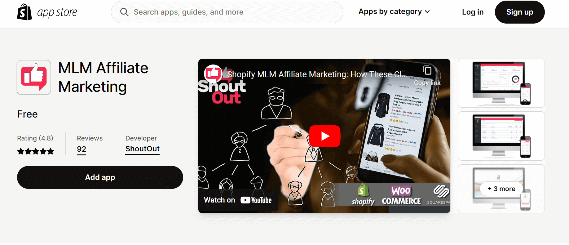 Shopify Affiliate App - MLM Affiliate Marketing by ShoutOut