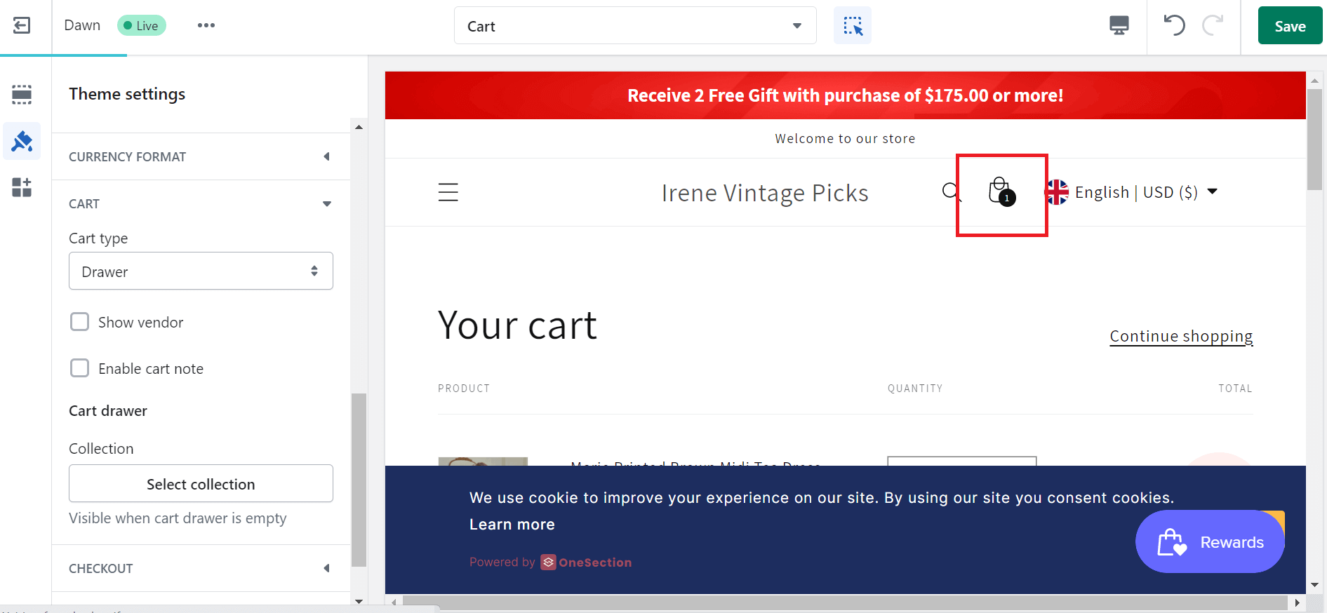 Shopify checkout optimization tips - Leave shopping cart open