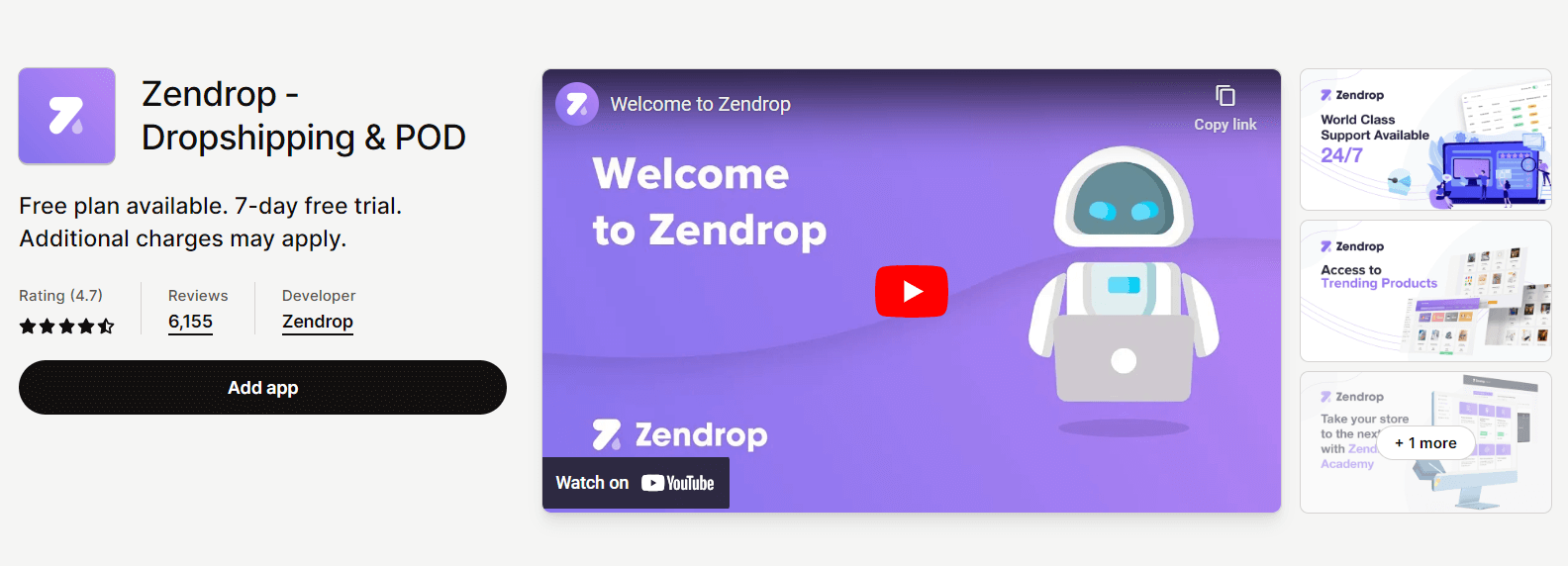 Shopify dropshipping apps - Zendrop