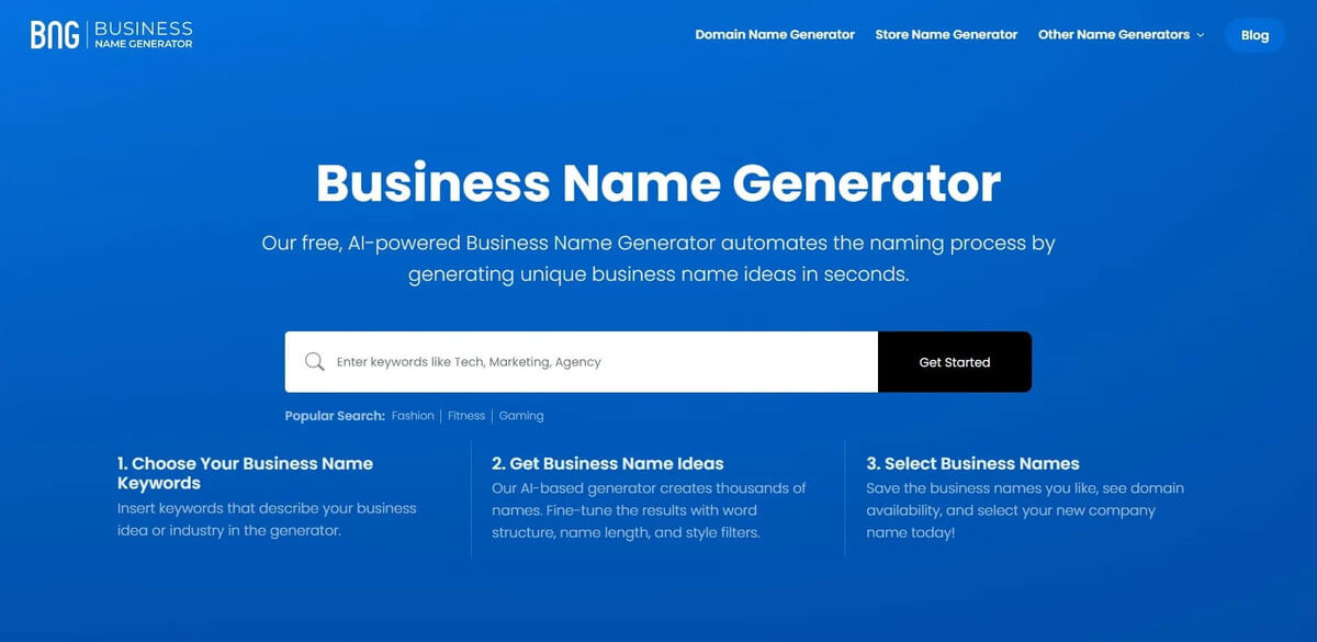 BNG business name generator