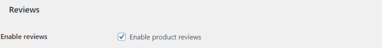Enable product reviews