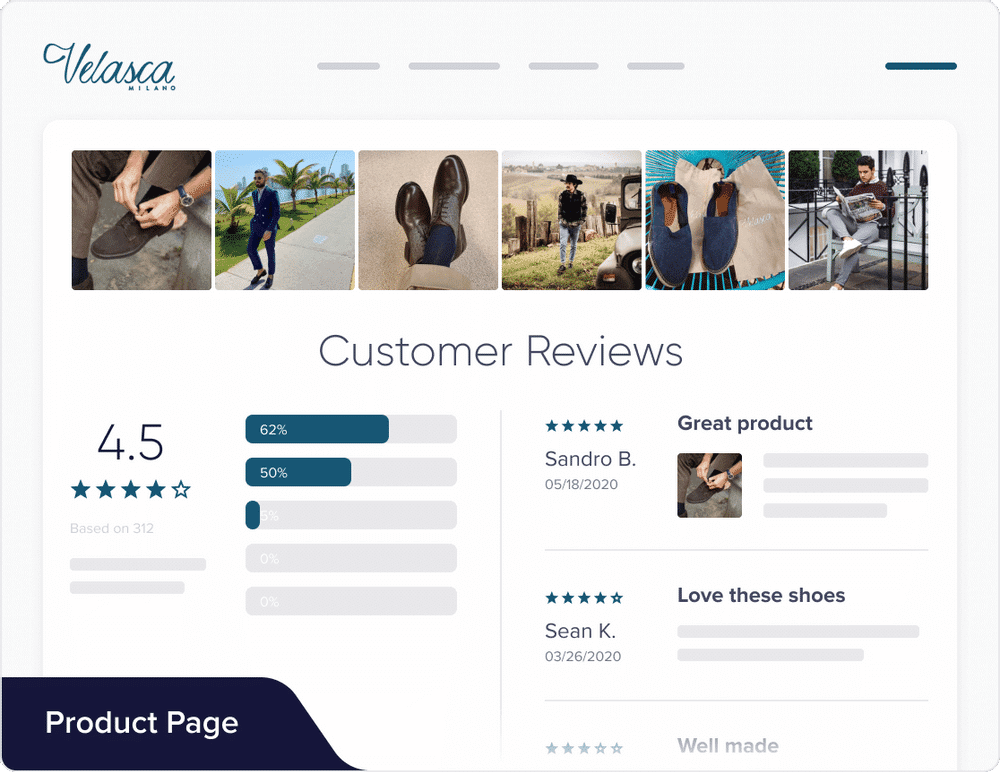 Photo reviews also appear on eCommerce platforms or online marketplaces