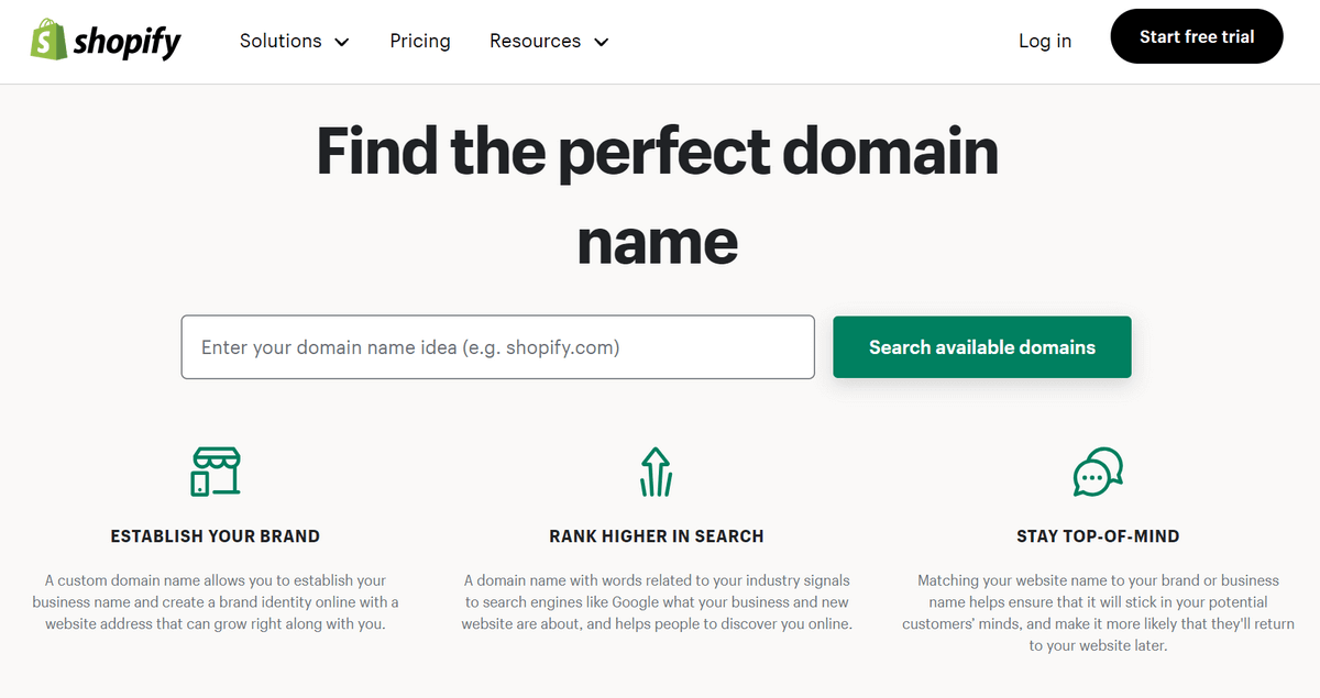 Shopify domain tool